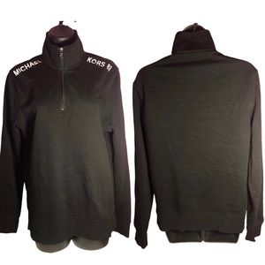 Michael Kors Pullover 3/4 Zip Sweater Fleece Hoodie Jacket